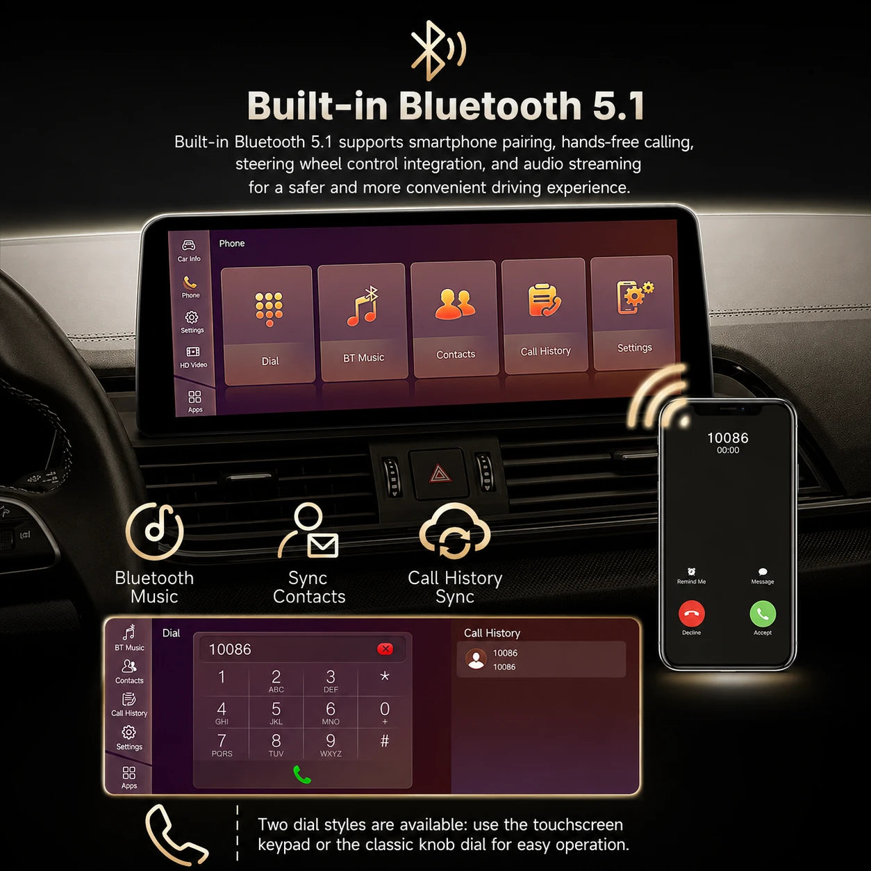 BMW 5 Series F10-F18 2010-2017 Android 14 Stereo | CarPlay & Android Auto