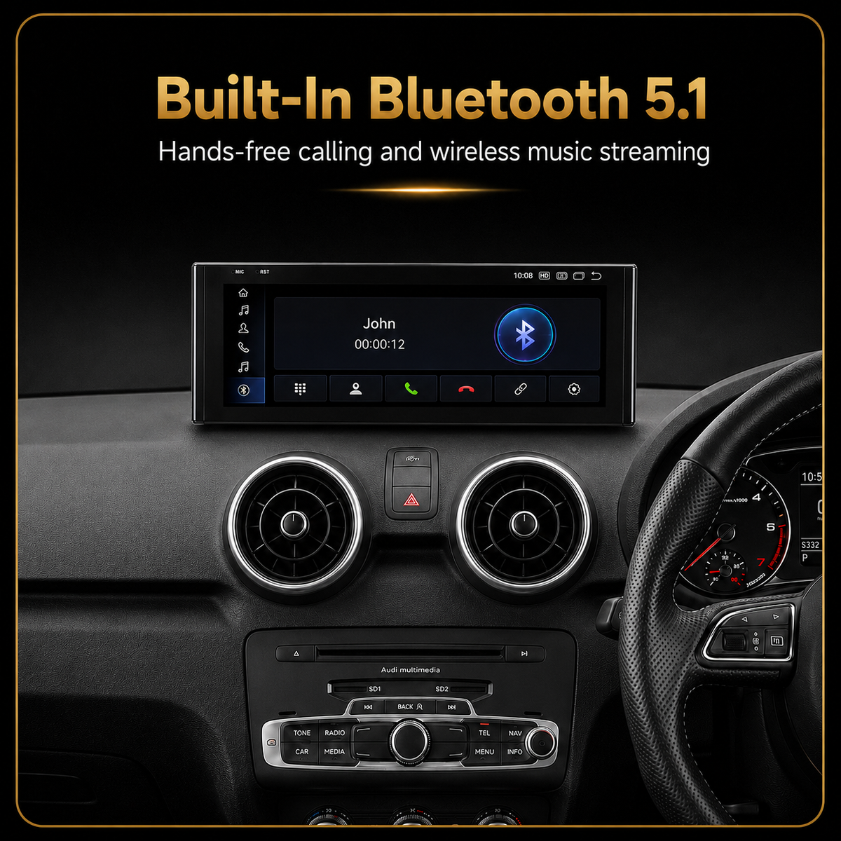 Audi A1/S1 2010-2018 Android 14 Stereo | CarPlay & Android Auto