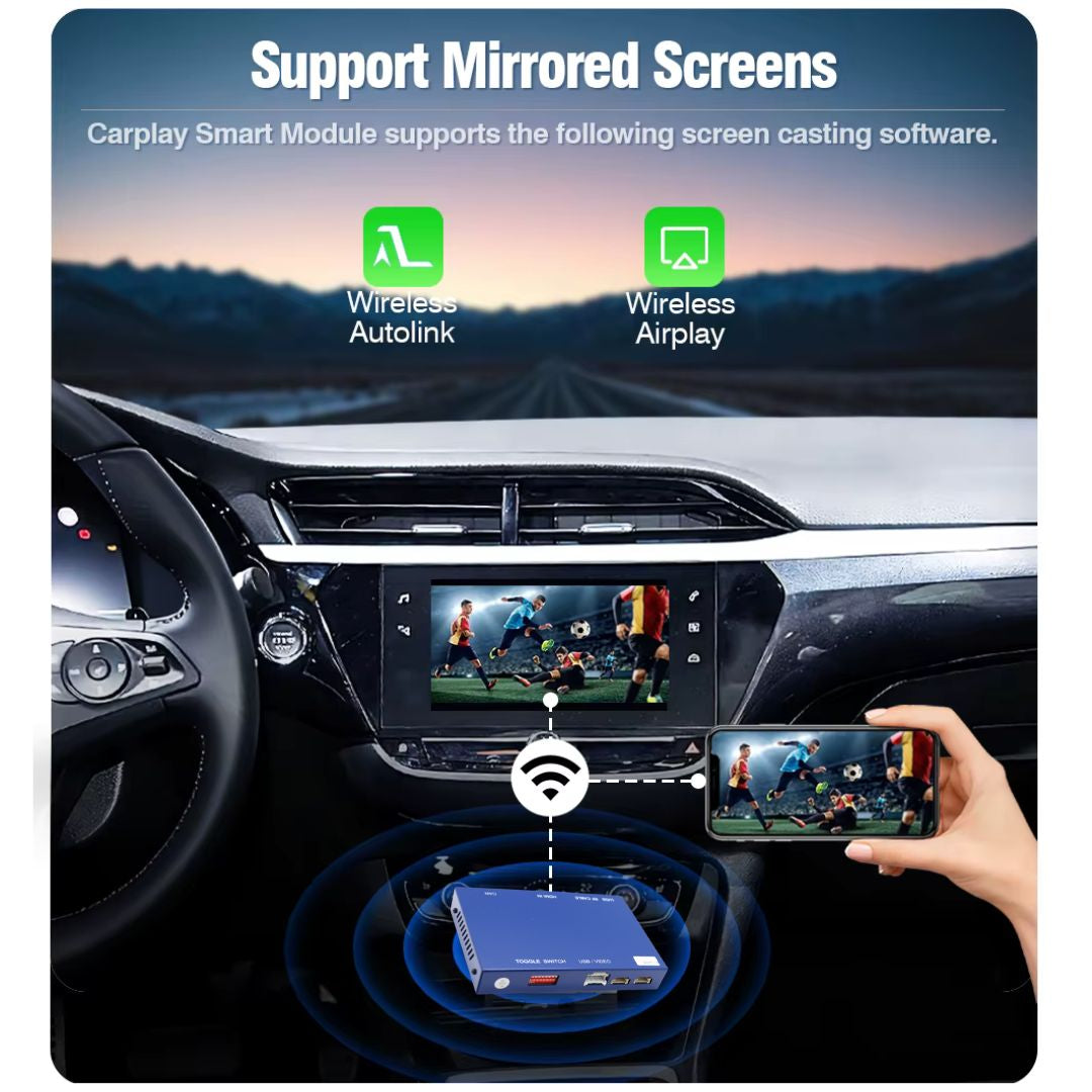 Décodeur Apple CarPlay sans fil pour Peugeot / Citroen Android Auto Box