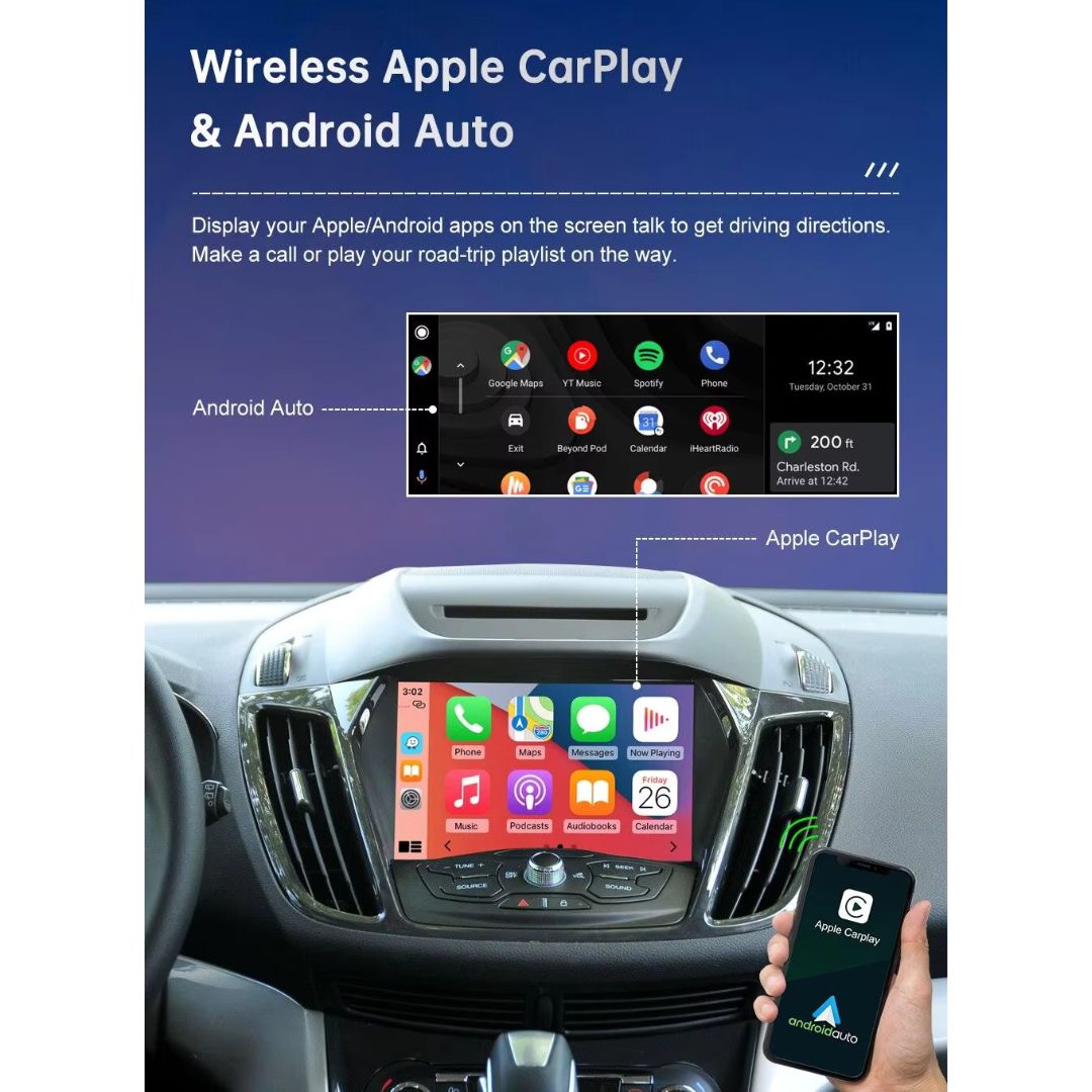 Décodeur Apple CarPlay sans fil pour Peugeot / Citroen Android Auto Box