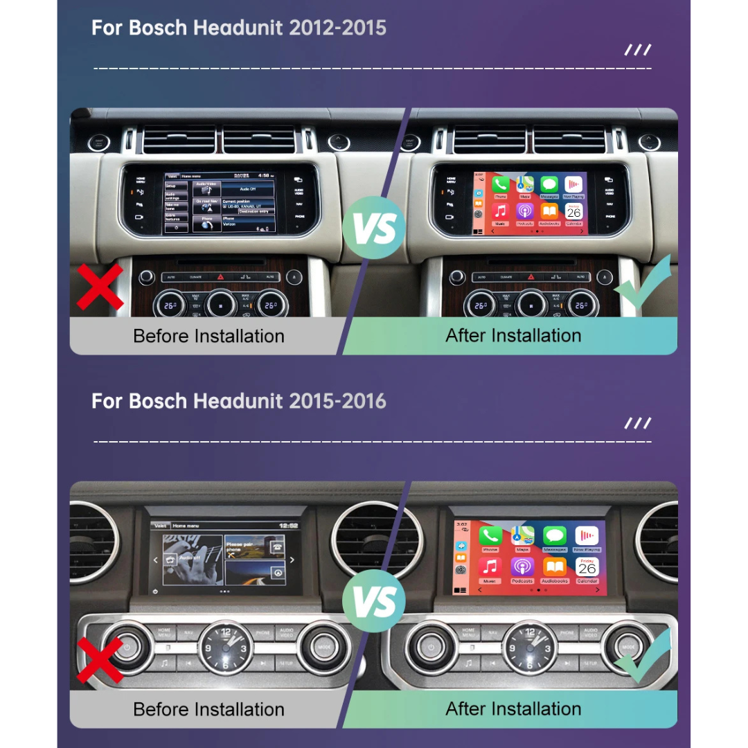 Wireless Apple CarPlay & Android Auto Retrofit for Land Rover, Range Rover & Jaguar 2012–2018 - Pluscenter