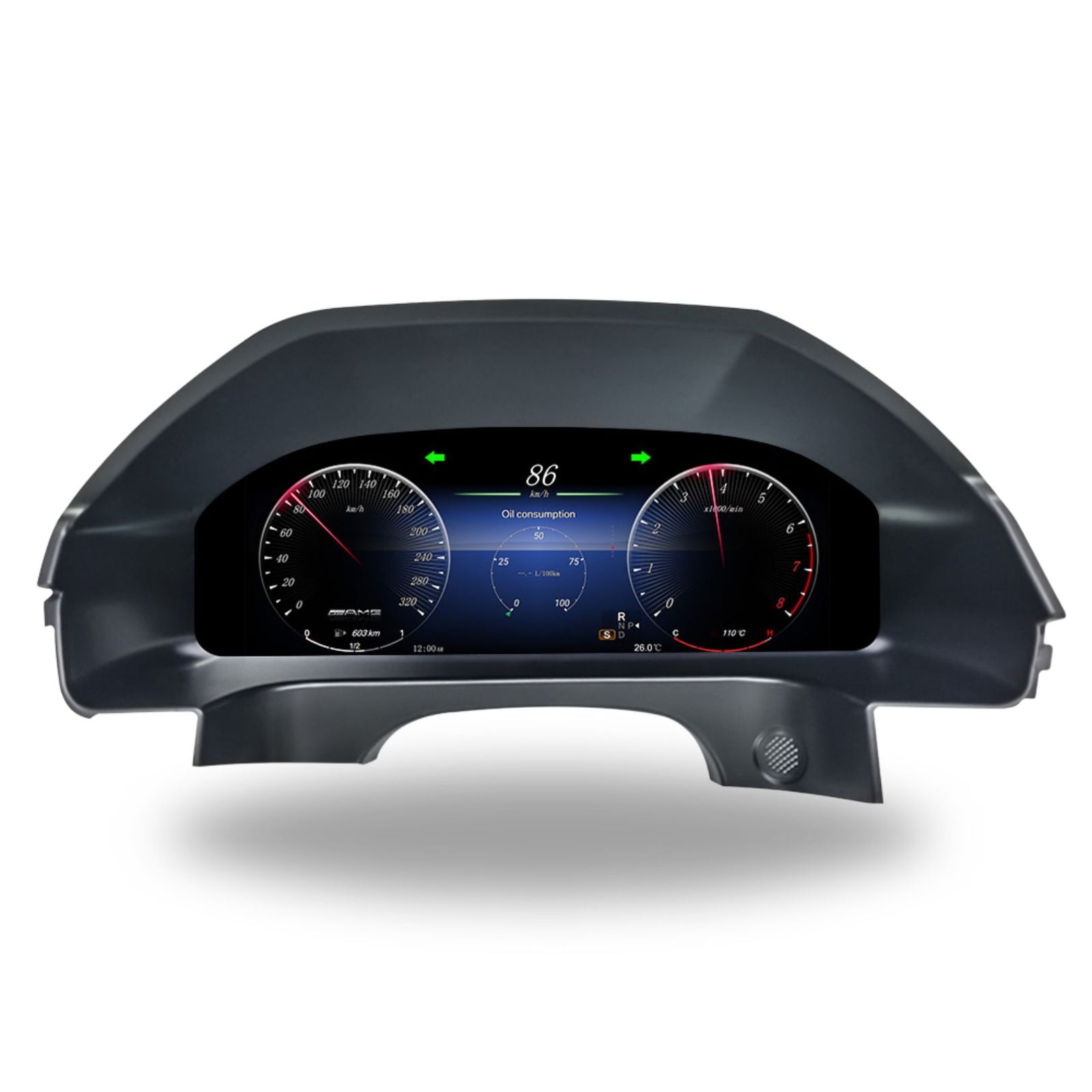 Mercedes-Benz E-Class W212 Digital Instrument Cluster – Linux System LCD Dashboard (2010–2015)