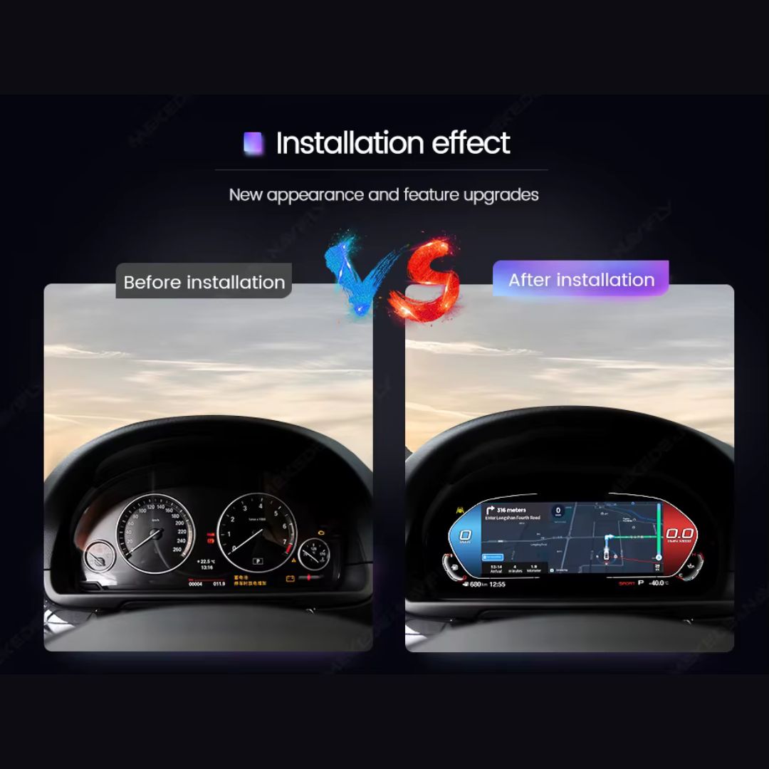 Für BMW | 3 4 Serie | 2012-2020 | F30 F31 F32 F34 F35 F36 F80 F82 | 12,3-Zoll-LCD-Digital-Cluster | Instrumenten-Cockpit-Tachometer | Armaturenbrett-Display 