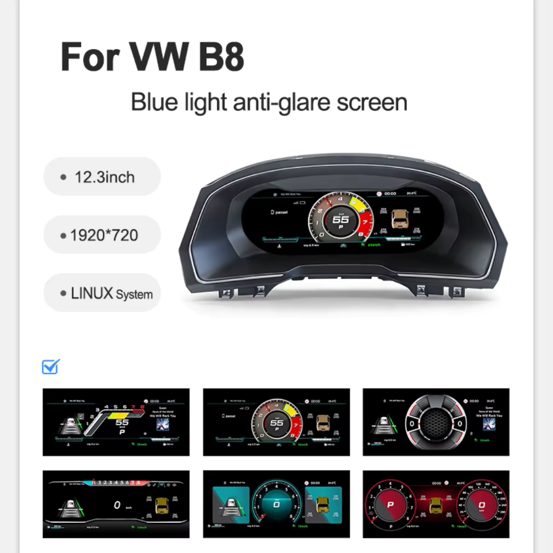 Für BMW | 3 4 Serie | 2012-2020 | F30 F31 F32 F34 F35 F36 F80 F82 | 12,3-Zoll-LCD-Digital-Cluster | Instrumenten-Cockpit-Tachometer | Armaturenbrett-Display 