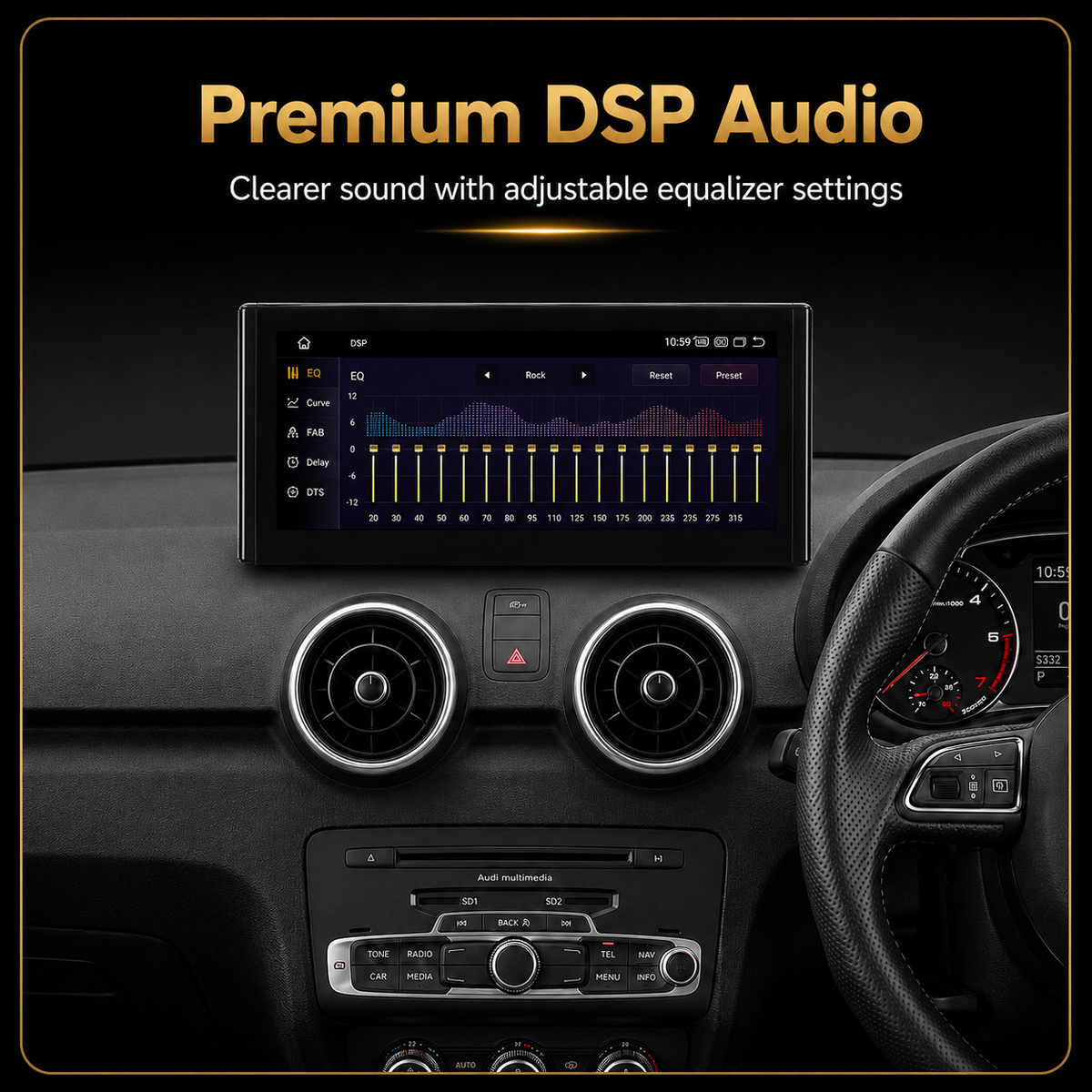 Audi A1/S1 2010-2018 Android 14 Stereo | CarPlay & Android Auto