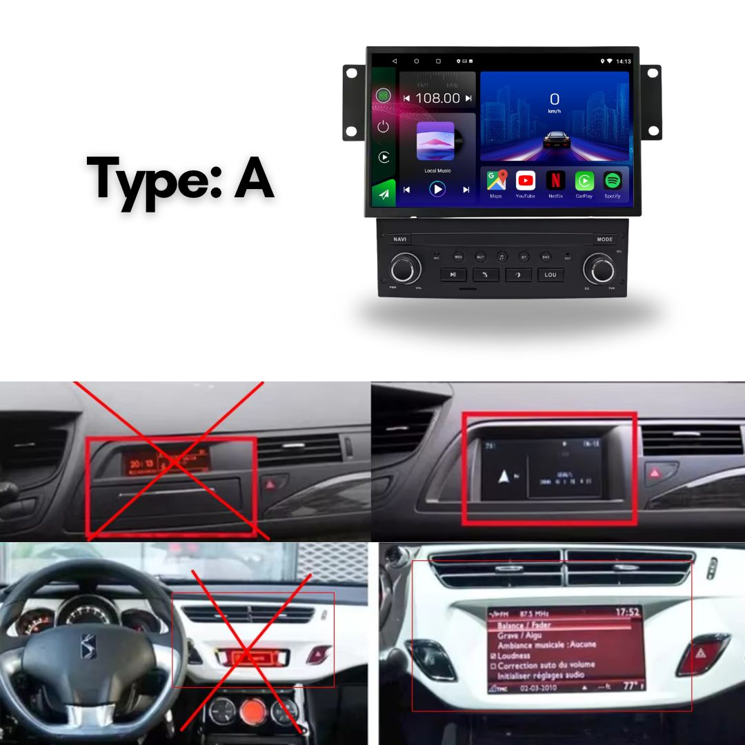 Citroen | C3 DS3 C5 | 2009-2017 | Android 14 | Car Stereo | Head Unit
