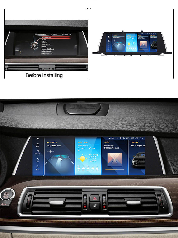 BMW 5 Series GT | 2009-2017 | F07 | Android 13 Wireless CarPlay & Android Auto | Car Stereo Head Unit CIC NBT - Pluscenter