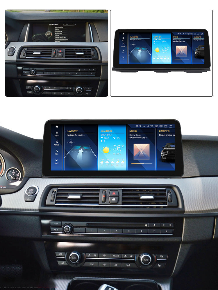 BMW 5 Series | 2010-2017 | F10 F11 F18 | Android 13 | Car Stereo Wireless CarPlay & Android Auto Head Unit CIC NBT - Pluscenter