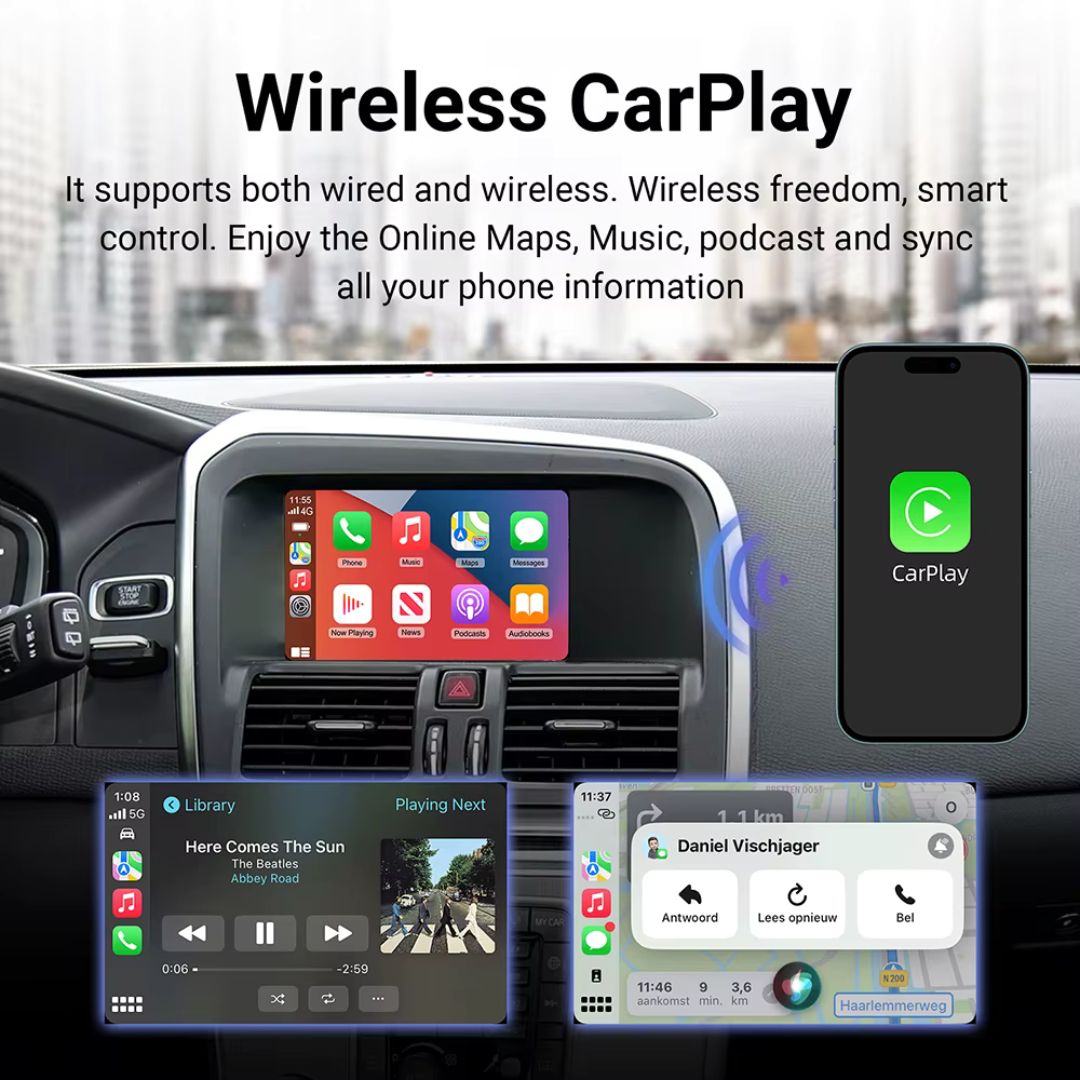 Décodeur Apple CarPlay sans fil pour Peugeot / Citroen Android Auto Box