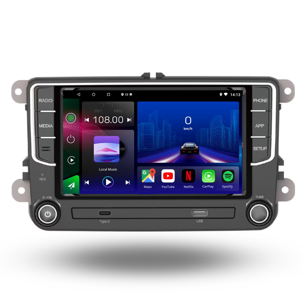 Volkswagen | Seat | Skoda | 7inch Display | Android 13 | Car Stereo | Head Unit - Pluscenter