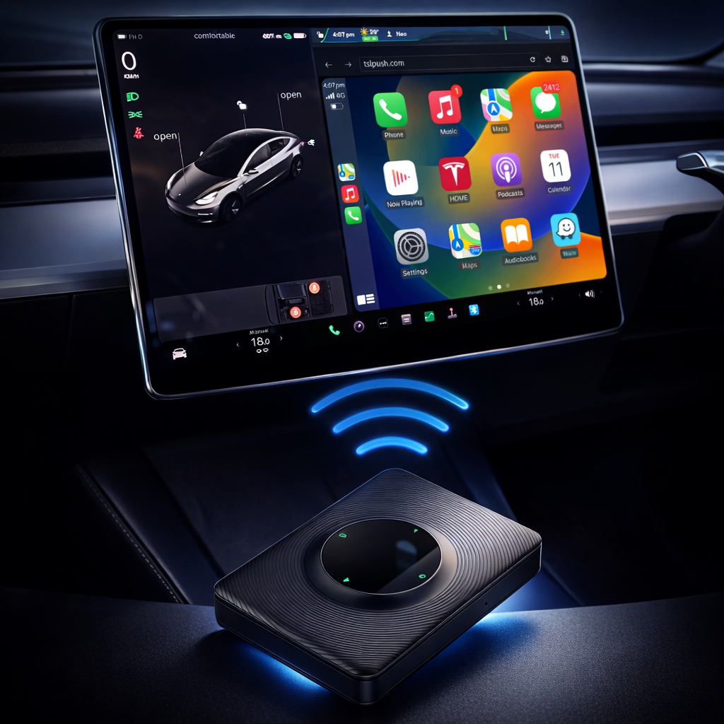 Tesla Wireless CarPlay & Android Auto Adapter | Plug & Play - Pluscenter