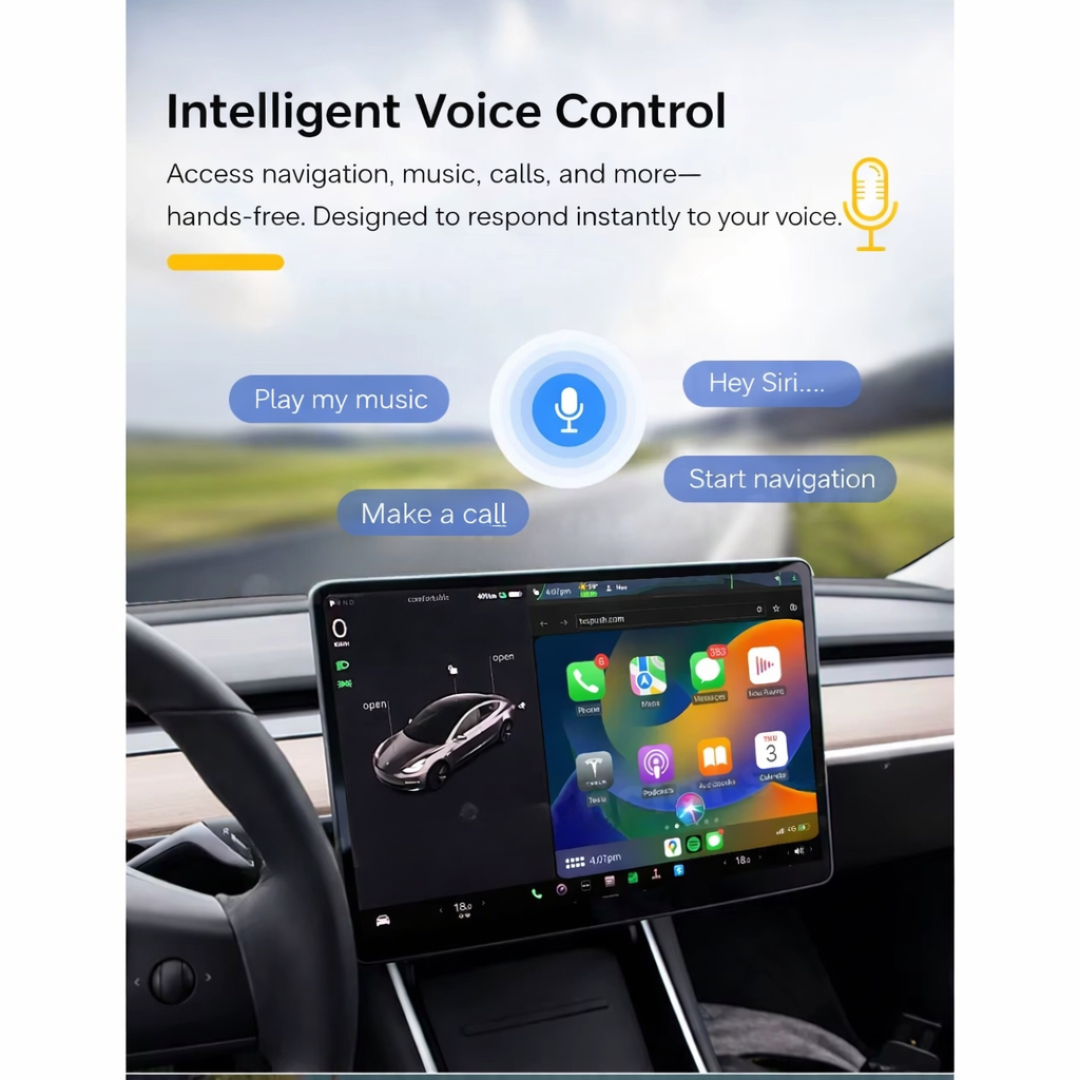 Tesla Wireless CarPlay & Android Auto Adapter | Plug & Play - Pluscenter