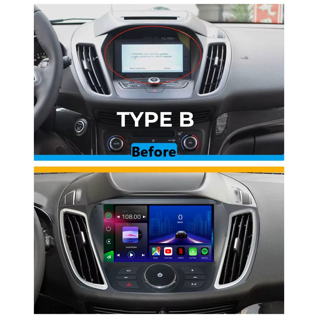 Ford Kuga Escape C-Max 2012-2019 Android 15 Car Stereo Head Unit | CarPlay & Android Auto