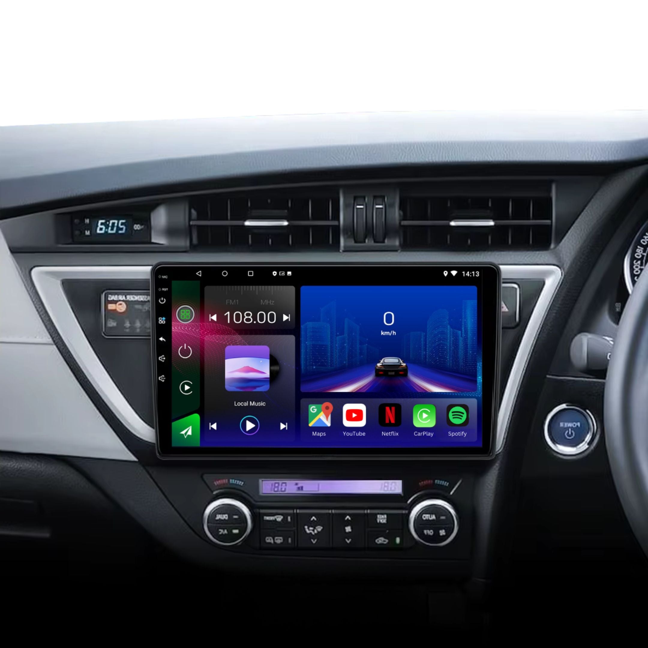 Toyota Prius | 2009-2015 | Android 12 | Unité de tête stéréo de voiture