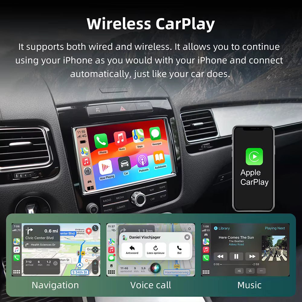Décodeur Apple CarPlay sans fil pour Peugeot / Citroen Android Auto Box