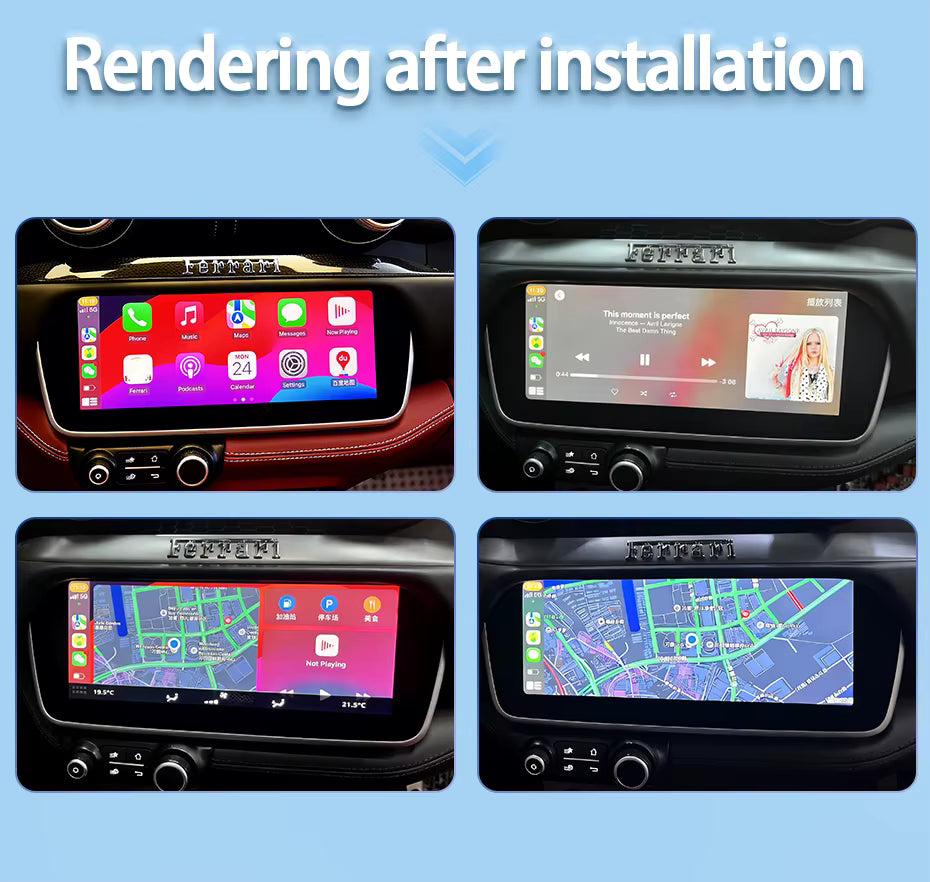 For Ferrari Wireless Apple CarPlay Retrofit Android Auto - Pluscenter