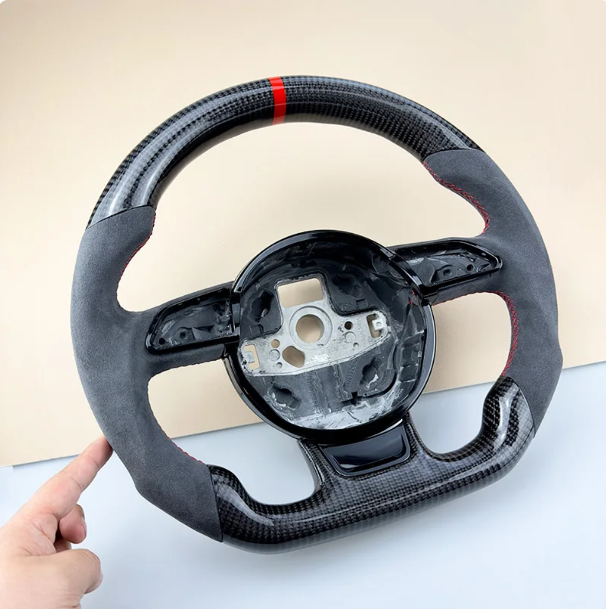 Audi | Carbon Steering Wheel Alcantara | A3 A4 A5 A6 A7 Q3 Q5 Q7 | | Upgrade - Pluscenter