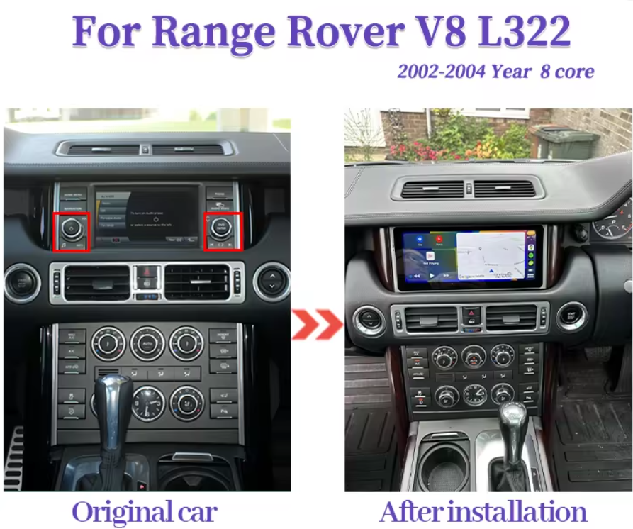 Range Rover L322 | 2002-2012 | Android 14 Wireless CarPlay & Android Auto | Car Stereo Head Unit | Land Rover - Pluscenter