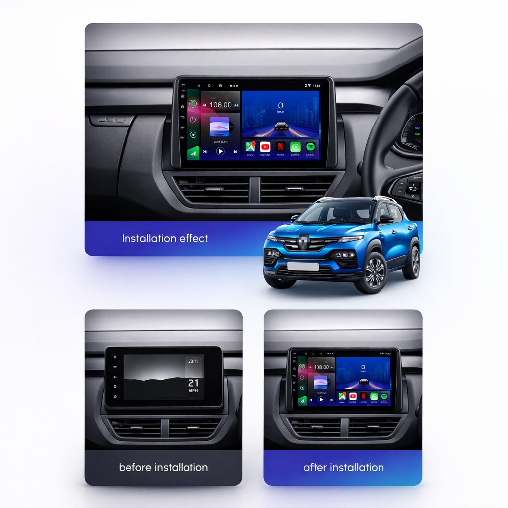 Renault Kiger 2021-2026 Android 14 Car Stereo Head Unit CarPlay Android Auto - Pluscenter