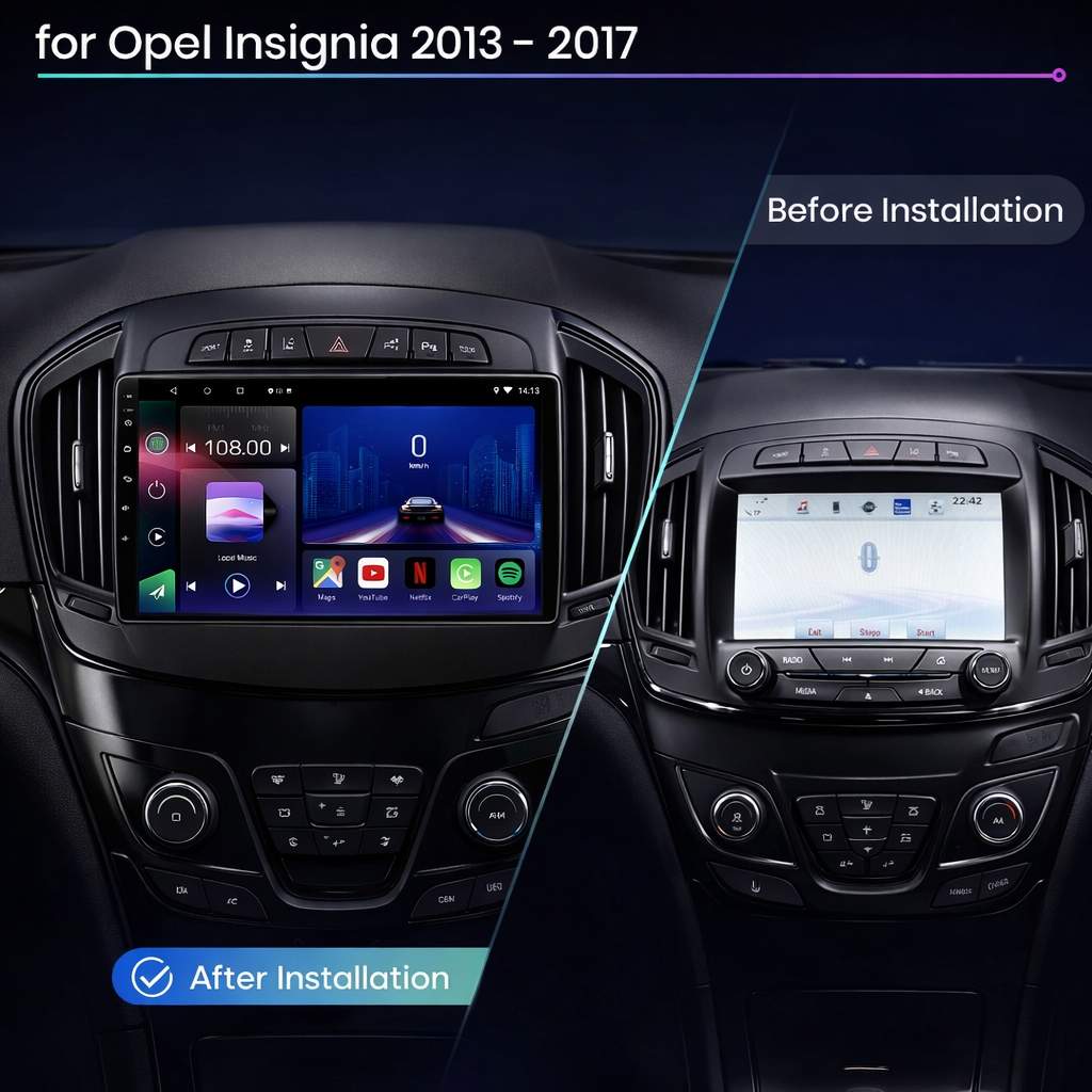Vauxhall Insignia 2013-2017 Android 15 Car Stereo Head Unit | CarPlay Android Auto - Pluscenter