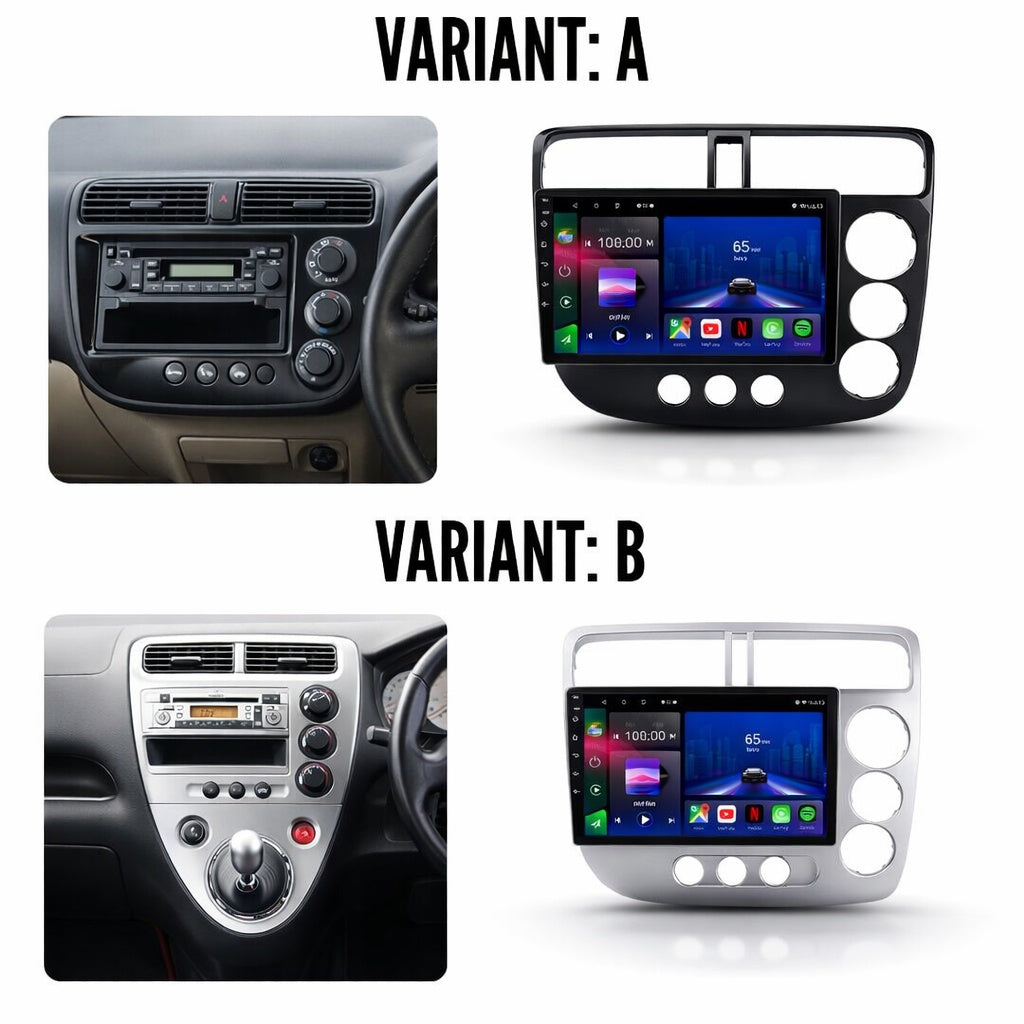 Honda Civic 2000-2005 Android 14 Car Stereo Head Unit CarPlay Android Auto - Pluscenter