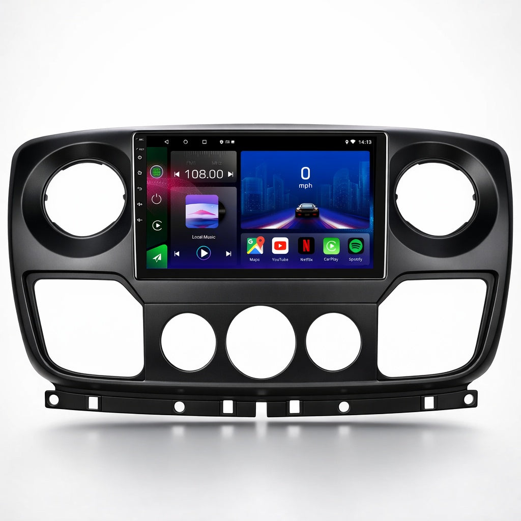 Renault Master Vauxhall Movano Nissan NV400 2010-2021 Android 14 Car Stereo Head Unit CarPlay Android Auto - Pluscenter