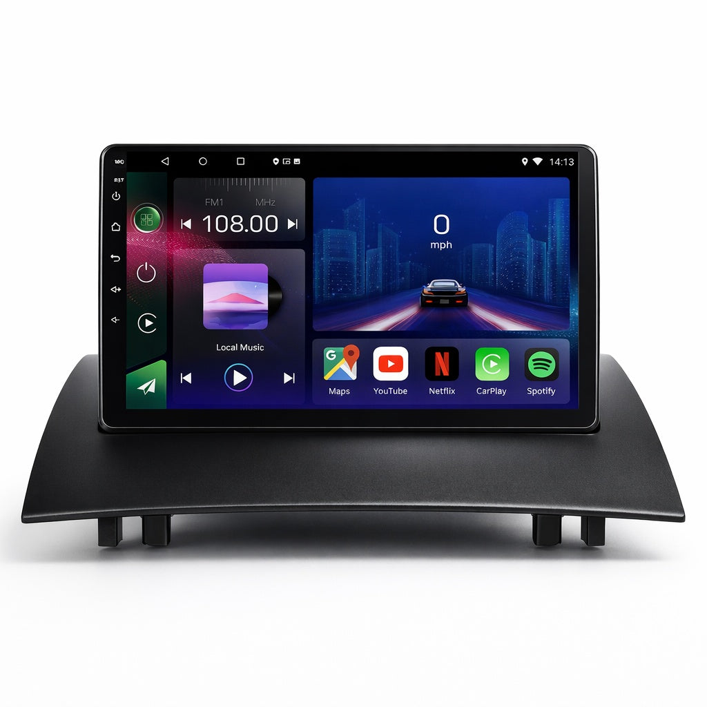 Renault Megane 2 2002-2009 Android 14 Car Stereo Head Unit CarPlay Android Auto - Pluscenter
