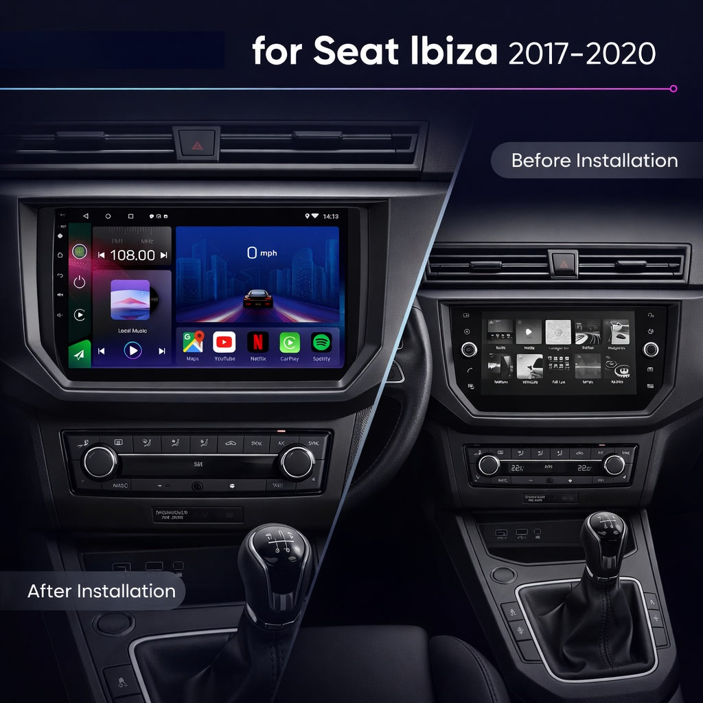 Seat Ibiza MK5 & Arona 2017-2020 Android 15 Car Stereo Head Unit | CarPlay Android Auto - Pluscenter