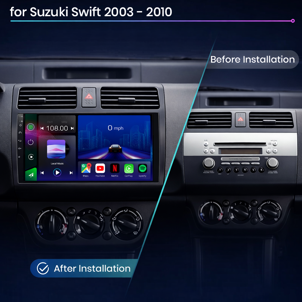 Suzuki Swift 2003-2010 Android 15 Car Stereo Head Unit | CarPlay Android Auto - Pluscenter
