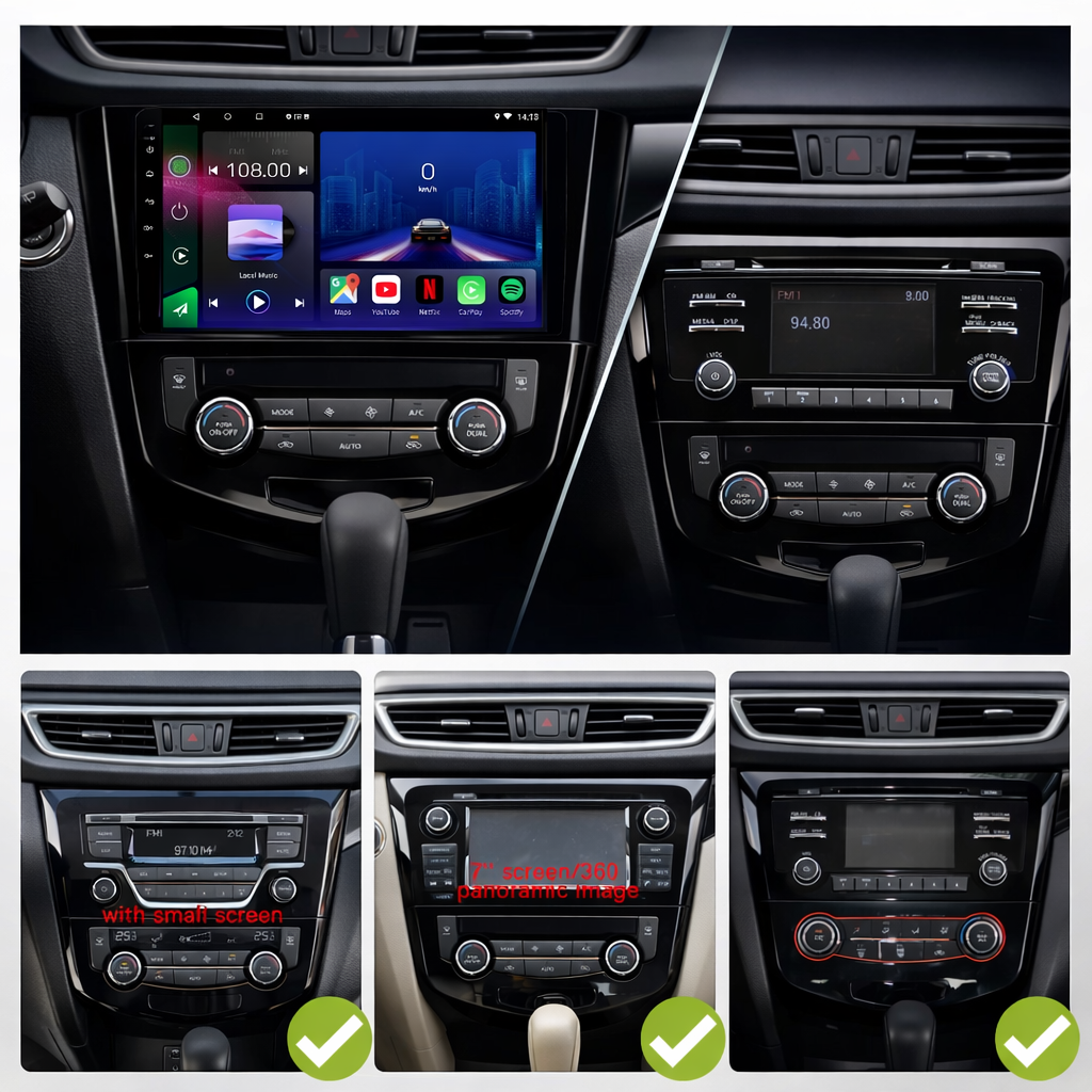 Nissan Qashqai & X-Trail Android 15 Car Stereo Head Unit | CarPlay Android Auto - Pluscenter