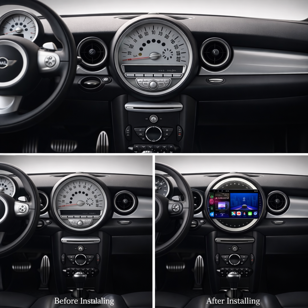Mini 2006-2013 R51 R56 R57 R58 R59 R60 Android 15 Car Stereo Head Unit | CarPlay & Android Auto - Pluscenter