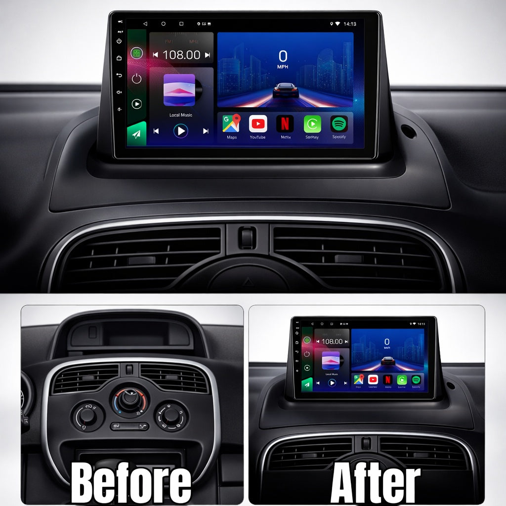 Renault Kangoo 2009-2018 Android 15 Car Stereo Head Unit | CarPlay Android Auto - Pluscenter