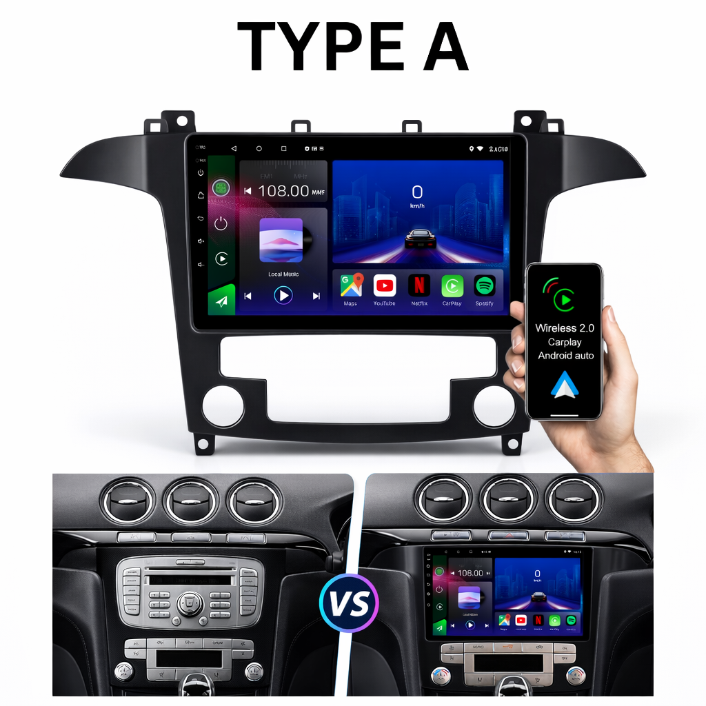 Ford Transit Custom MK8 2013-2018 Android 14 Autoradio CarPlay Android Auto Kopfeinheit