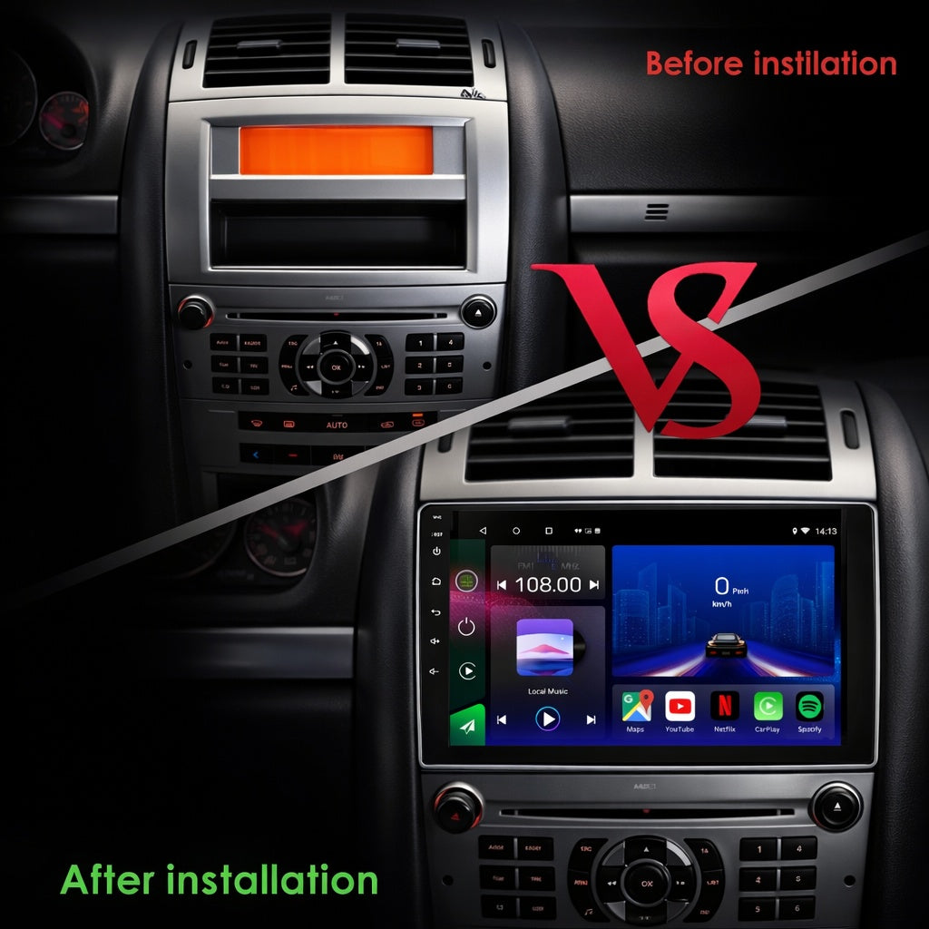 Peugeot 407 2004-2010 Android 15 Car Stereo Head Unit | CarPlay Android Auto - Pluscenter