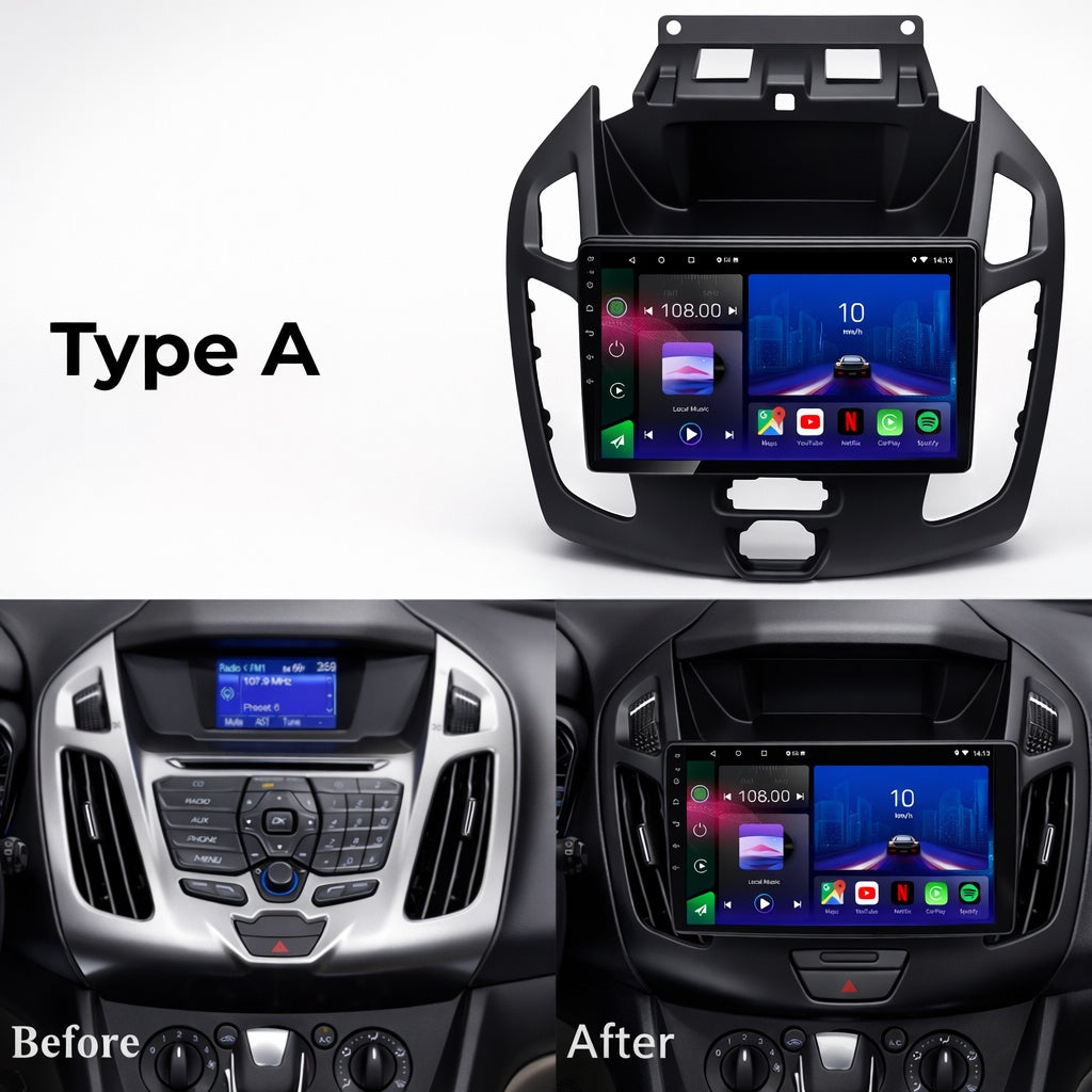 Ford Transit Connect 2013-2019 Android 14 Car Stereo Head Unit CarPlay Android Auto - Pluscenter