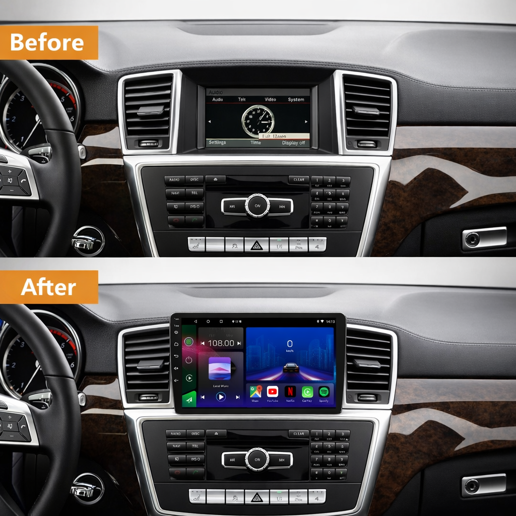 Mercedes ML GL 2012-2016 Android 15 Car Stereo Head Unit | CarPlay & Android Auto - Pluscenter