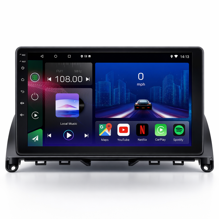 SyncSonic Premium Mercedes C-Class (W204 / S204) Android 15 Car Stereo Head Unit