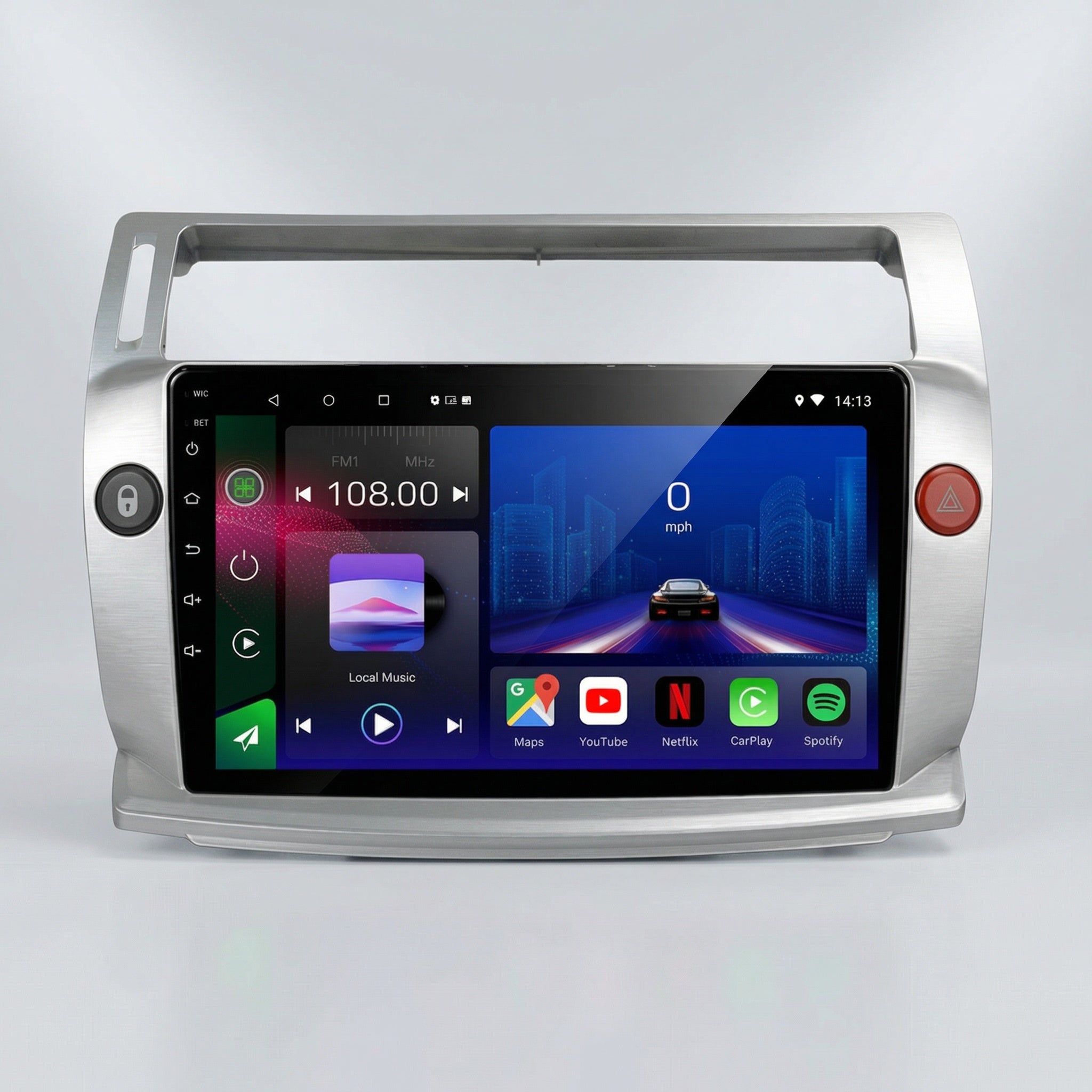 Citroen C4 2004-2009 Android 14 Car Stereo Head Unit CarPlay Android Auto - Pluscenter