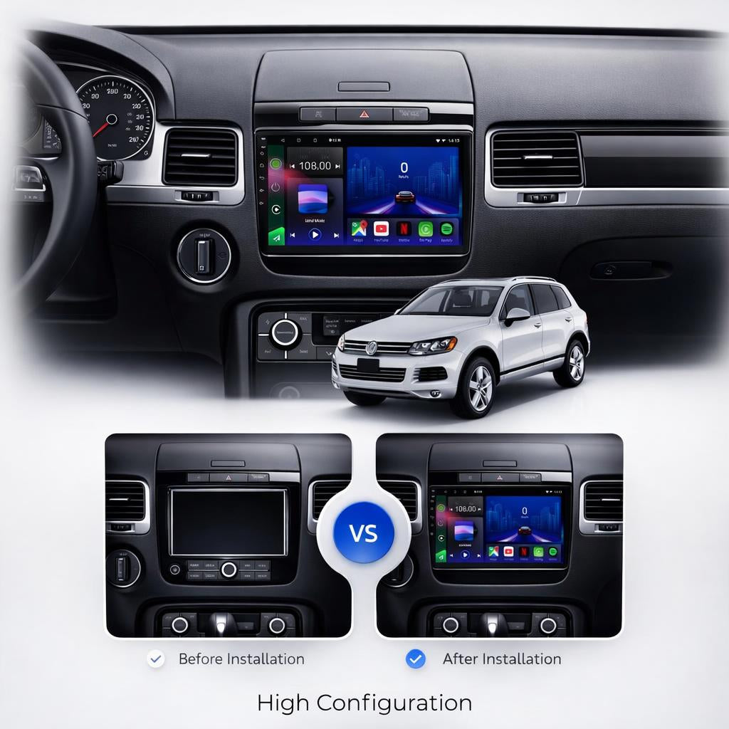 Volkswagen Touareg 2010-2018 Android 14 Car Stereo Head Unit - Pluscenter