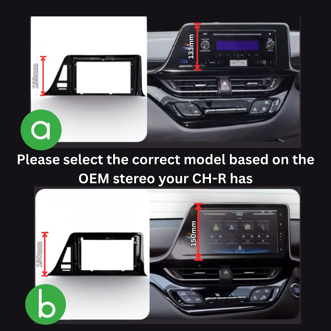 Toyota CH-R | 2016-2019 | Android 14 | Car Stereo | Head Unit | RHD - Pluscenter