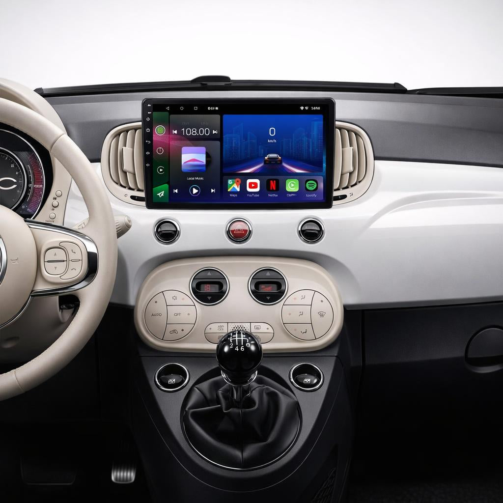 FIAT 500 500C 500E 2015-2020 Android 14 Car Stereo Head Unit - Pluscenter