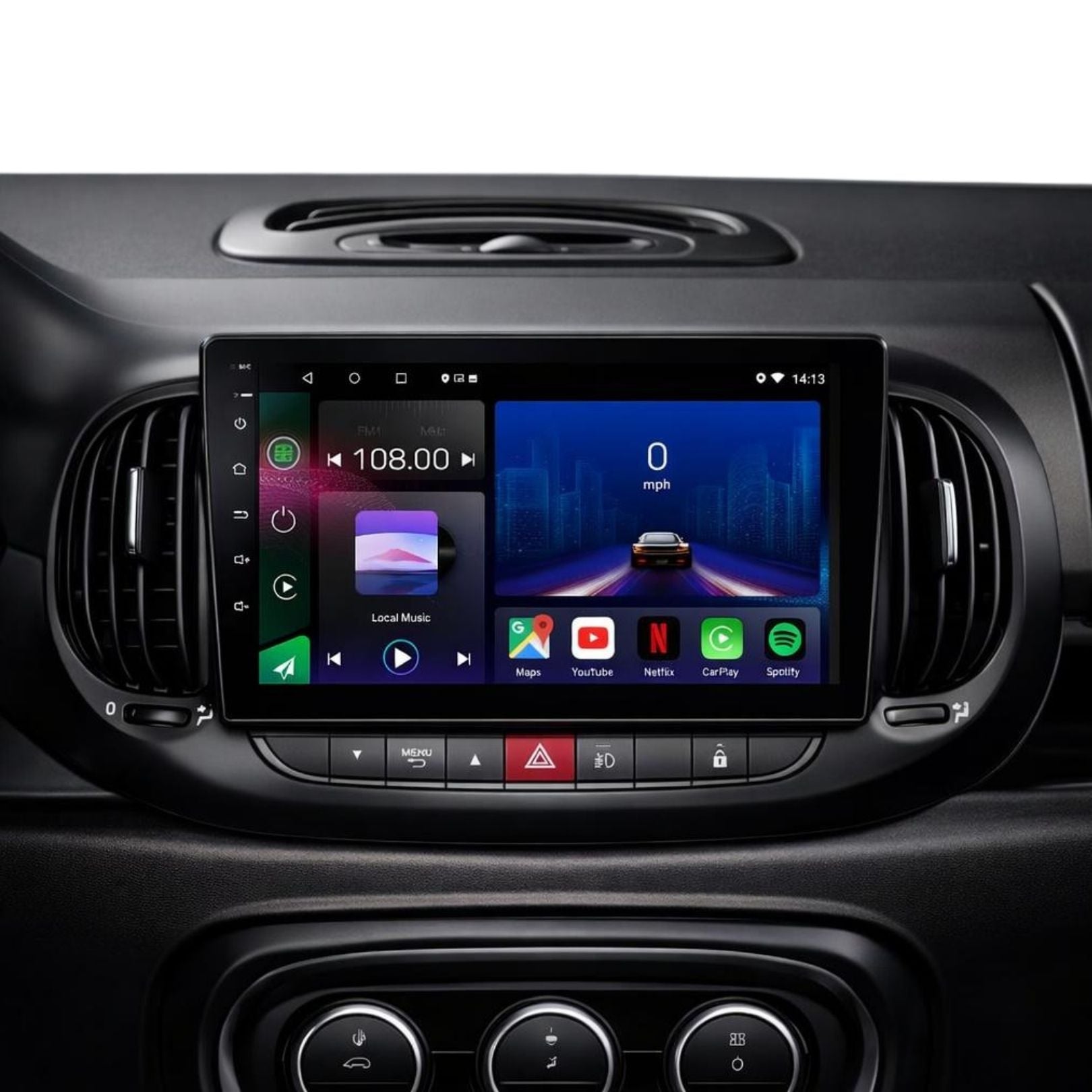 FIAT 500L 2012-2019 Android 14 Car Stereo Head Unit - Pluscenter