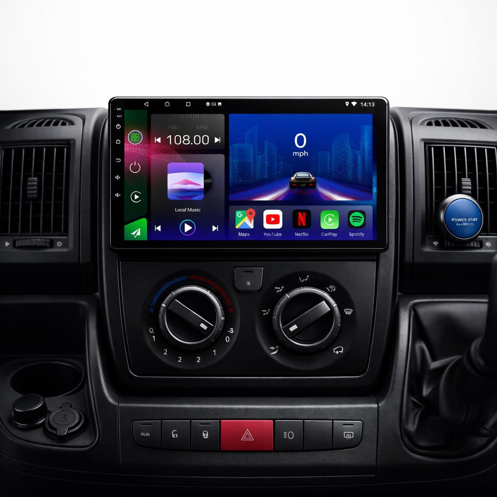 FIAT Ducato | Peugeot Boxer | Citroen Relay | 2006-2022 | Android 14 | Car Stereo Head Unit - Pluscenter