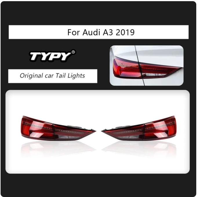 Audi | A3 S3 RS3 | 2013-2019 | Car Lights LED Rear Tail Lights Sequential Turn Signal - Pluscenter