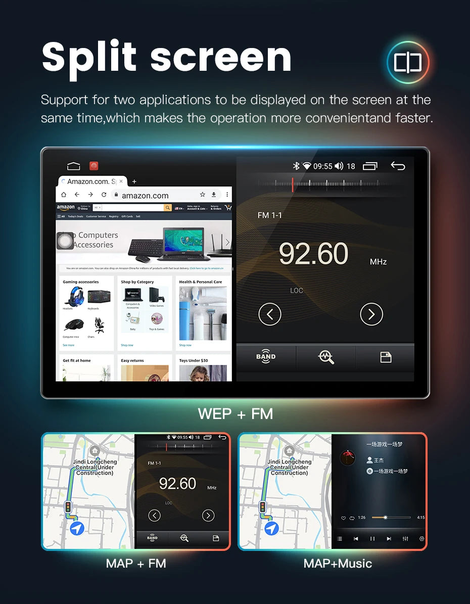 Tesla Model | 13.3inch | For Any Cars | Android 13 | Car Stereo | Head Unit - Pluscenter