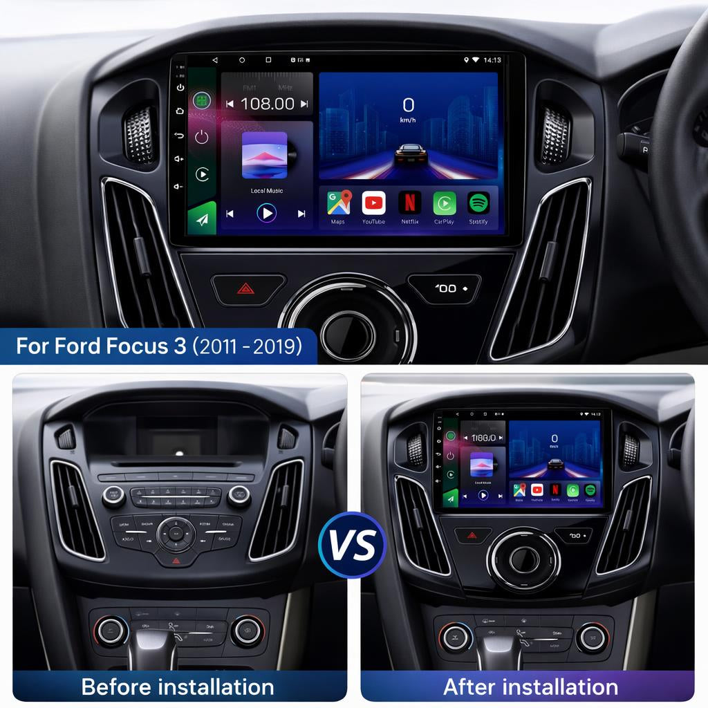 Ford Focus MK3 2011-2018 Android 14 Car Stereo Head Unit - Pluscenter