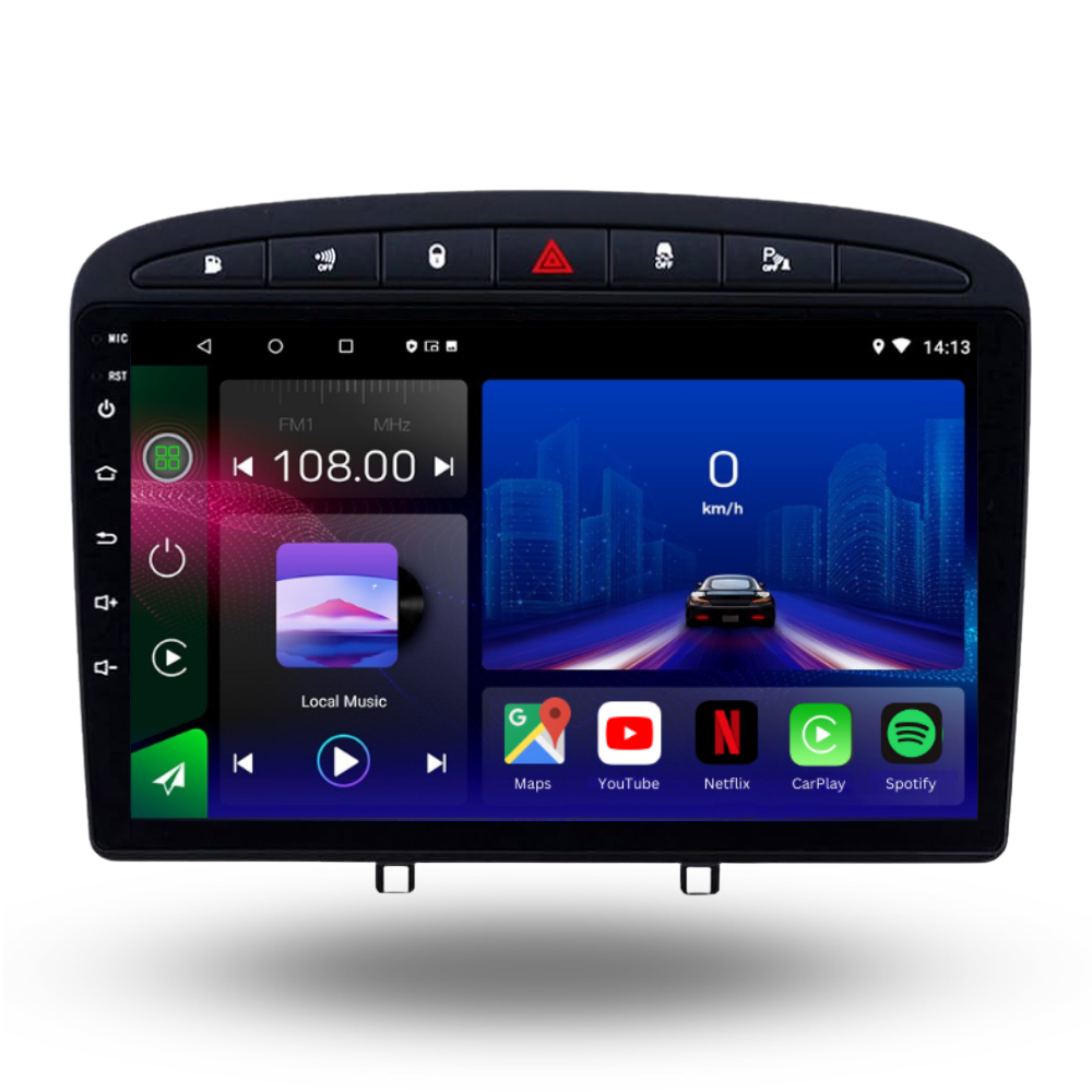 Peugeot | 308 308SW 408 | Android 14 | Car Stereo | Head Unit | 2007-2013 - Pluscenter