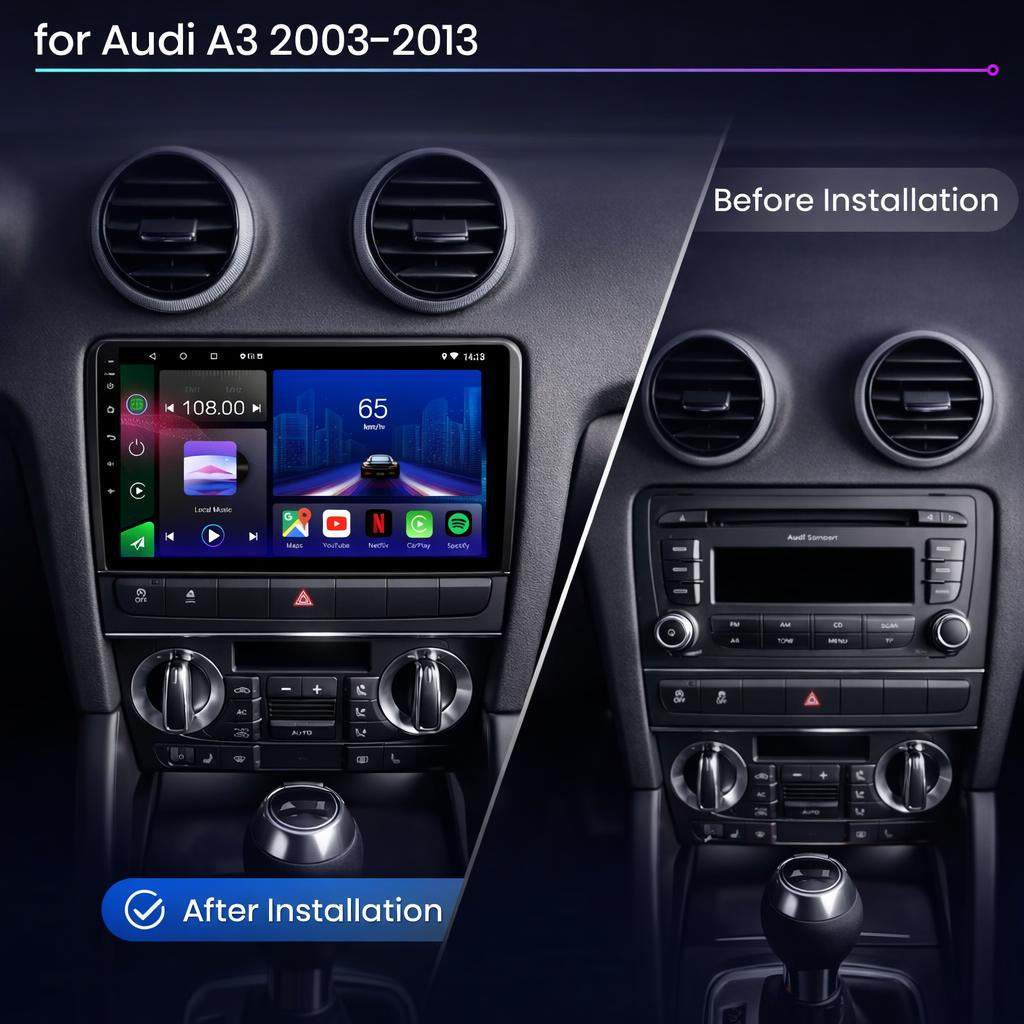 Audi A3 S RS 2003-2012 Android 14 Car Stereo Head Unit Bose