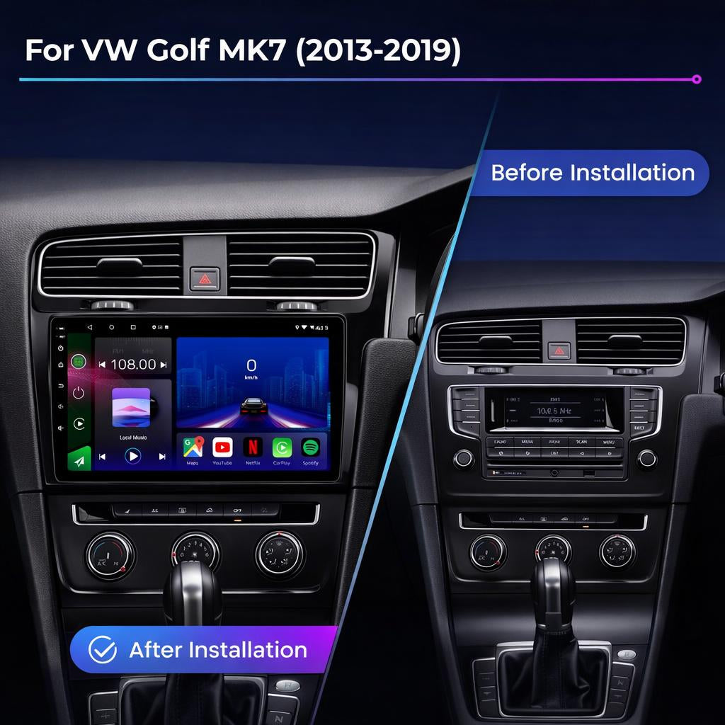 Volkswagen | Golf MK7 | 2013-2019 | Android 14 | Car Stereo Head Unit | RHD - Pluscenter