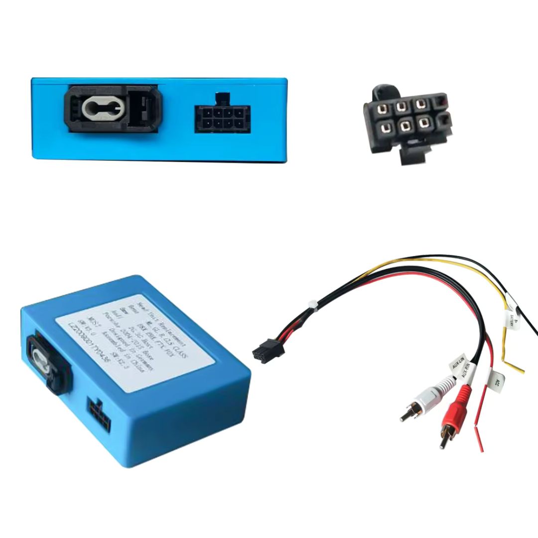 For Audi BMW Mercedes Porsche Aux Optical Fiber Optic Box Decoder Amplifier Adapter - Pluscenter